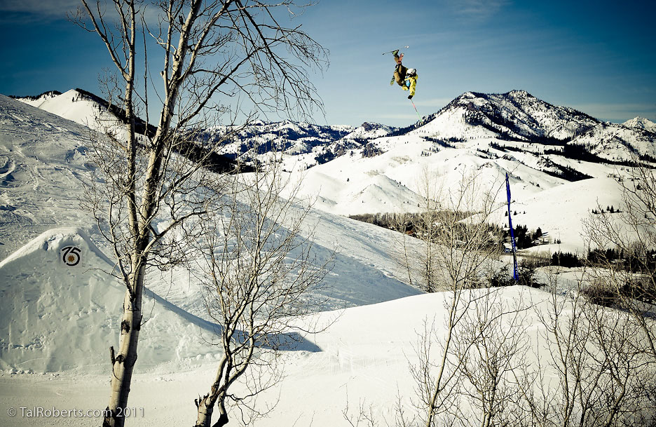 Scott Nelson, throwing down off of a huge jump.