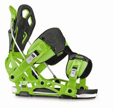 Flow Snowboard Bindings With GT LSR Ratchets Fusion Power Strap Set