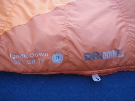 review of the Kelty Ignite DriDown sleeping bag, Blister Gear Review