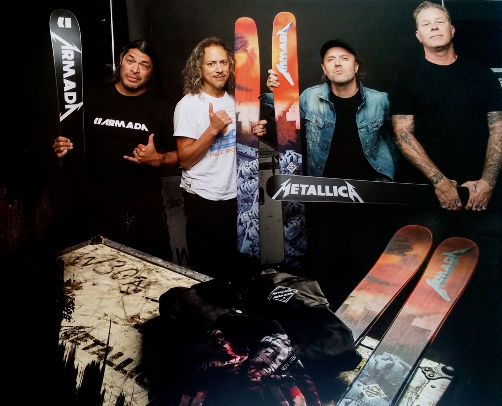 Metallica and Armada skis