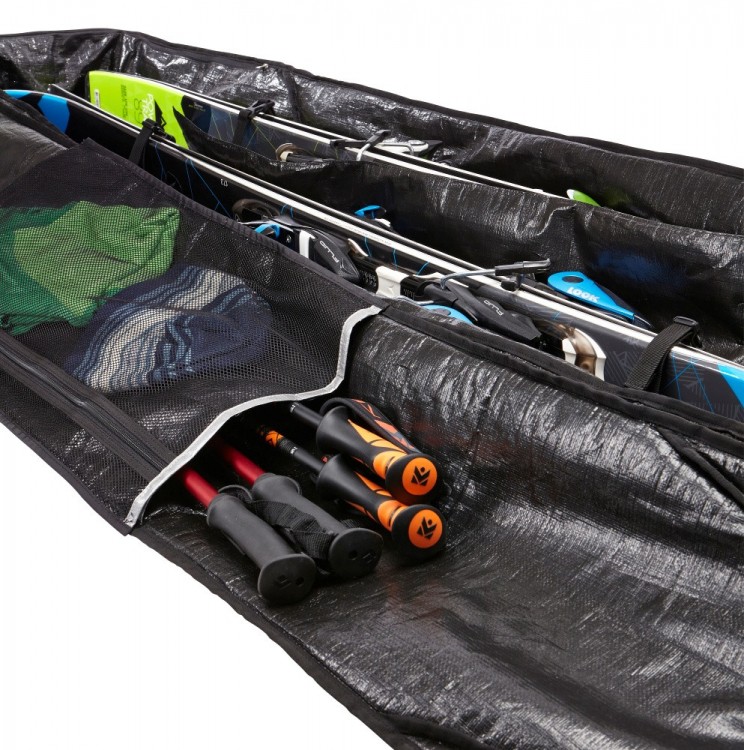 Cy Whitling reviews the Thule RoundTrip Double Ski Roller Bag for Blister Gear Review