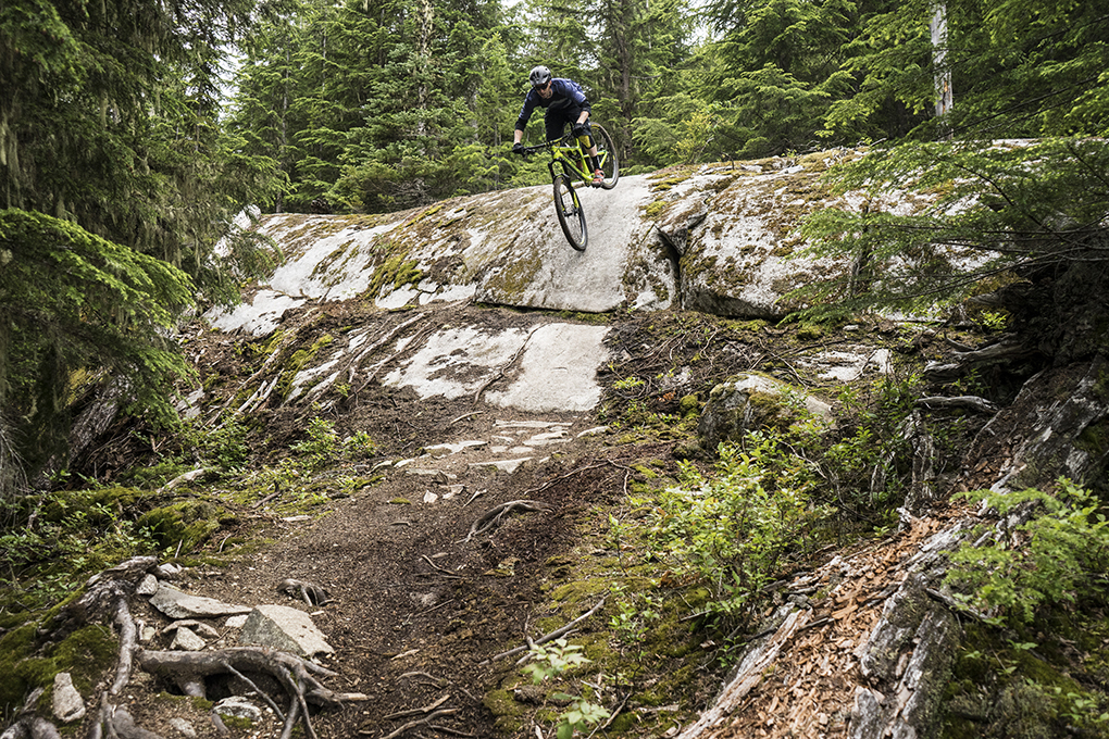 Noah Bodman on a Rocky Mountain Instinct from Summit Sports, Whistler, BC.
