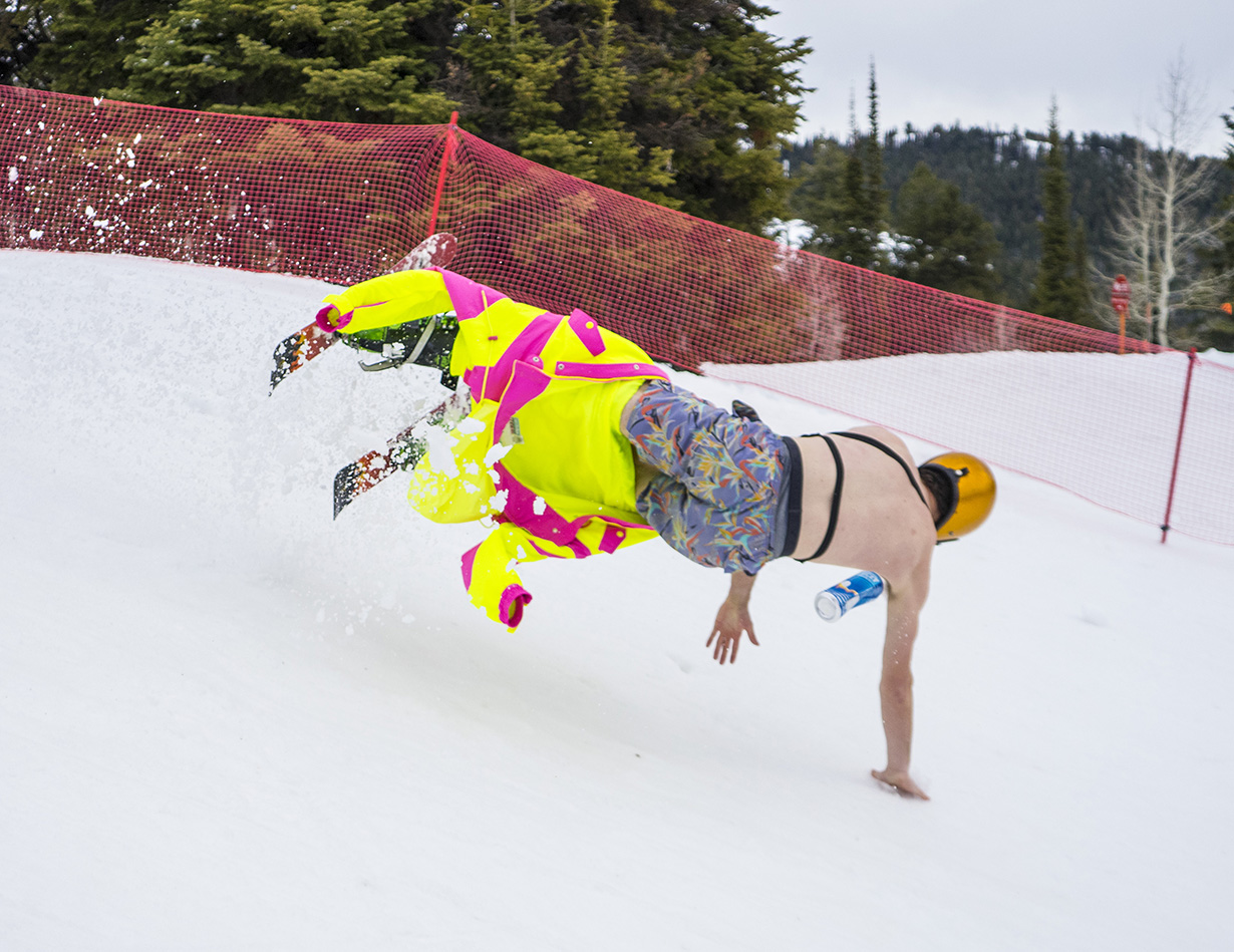 Cy Whitling reviews the Tipsy Elves Powder Blaster Onesie Ski Suit for Blister Gear Review.