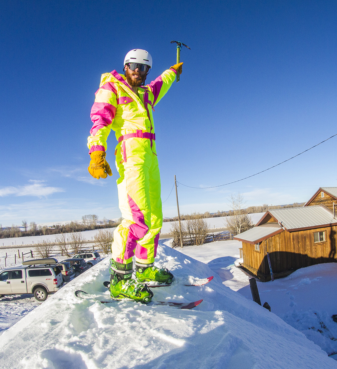 Cy Whitling reviews the Tipsy Elves Powder Blaster Onesie Ski Suit for Blister Gear Review.