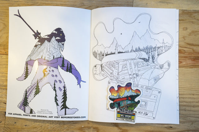 Cy Whitling's Mountain Mix Coloring Book on Blister